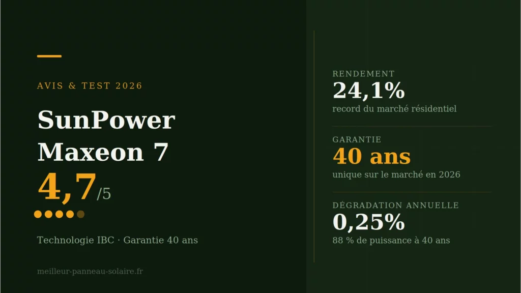 Review sunpower maxeon 7 meilleur panneau solaire